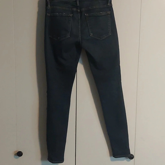 FRAME DENIM Le skinny de Jeanne in Feliz Dark wash size 28 distressed casual - Picture 8 of 8